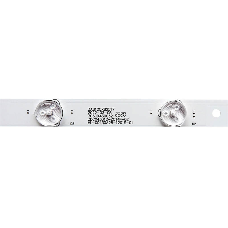 تلفزيون LED مصباح مع ZDCX43D12-ZC14F-02 HL-00430A28-1201S-01 A4 مناسبة للتلفزيون 43 بوصة 12LED 3V 4 / مجموعات