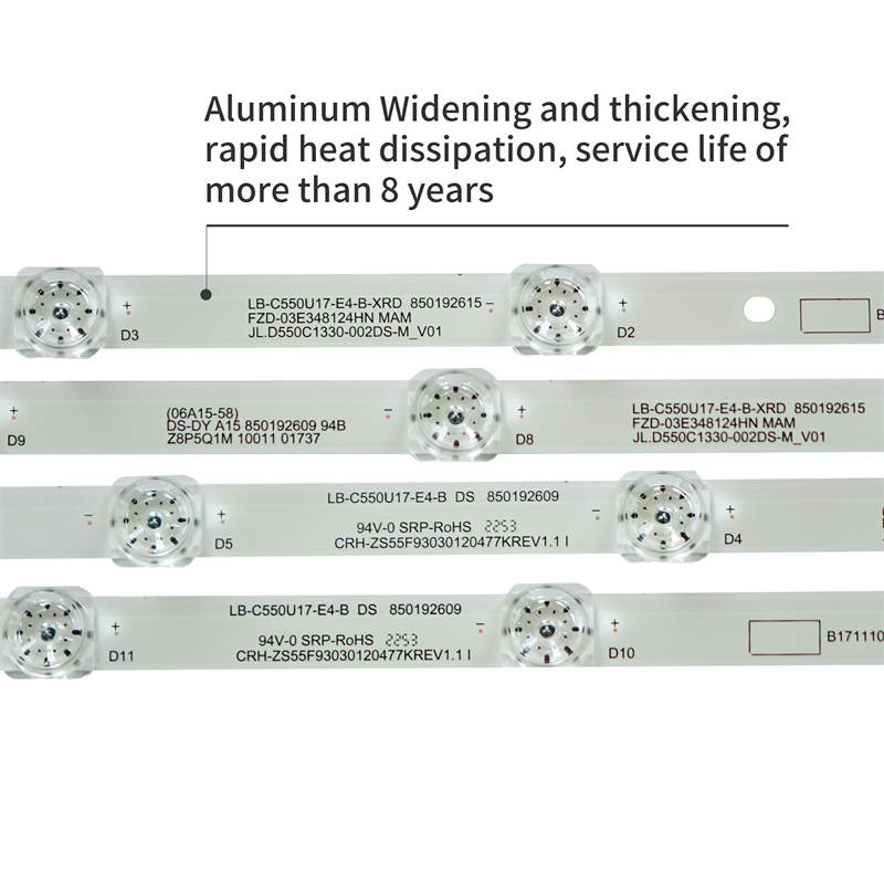 تلفزيون LED مصباح مع ZDCX43D12-ZC14F-02 HL-00430A28-1201S-01 A4 مناسبة للتلفزيون 43 بوصة 12LED 3V 4 / مجموعات