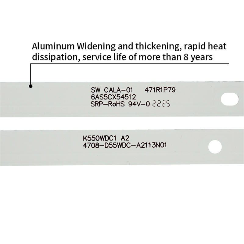 TV Led Backlights Strip 4708-K55WDC-A2113N01 K550WDC1-A2 for TCL 55D1600 D55E161 6V 8pcs/set