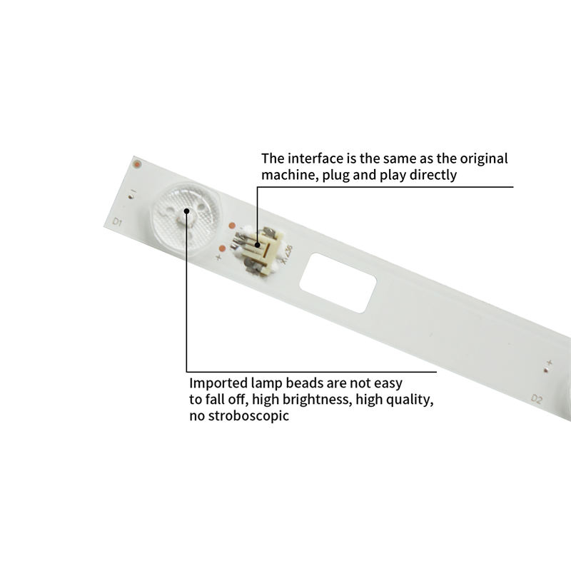 TV backlight strip TMT-50E5800-8X6-3030C-6S1P for TCL B50A658U 6LED 6V 8pcs/set LCD TV LED light strip