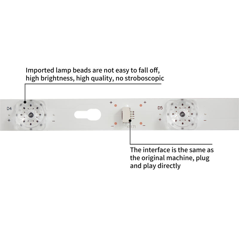 TV LED Backlight Strip 40D2900 A 40HR330M08A7 V1 4C-LB4008-HR03J for TCL Y40G33 LED40S3830 3pcs/set