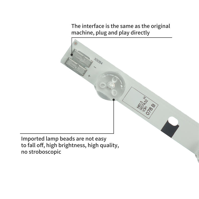 LED Strip 2012SVS32 3228 HD 08 REV1.5 BN96-21485A-01823A TV Backlight Bar for Samsung UA32EH4080R 4pieces/set