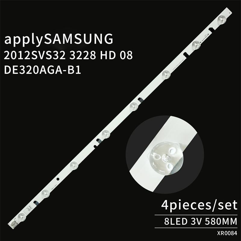 LED Strip 2012SVS32 3228 HD 08 REV1.5 BN96-21485A-01823A TV Backlight Bar for Samsung UA32EH4080R 4pieces/set