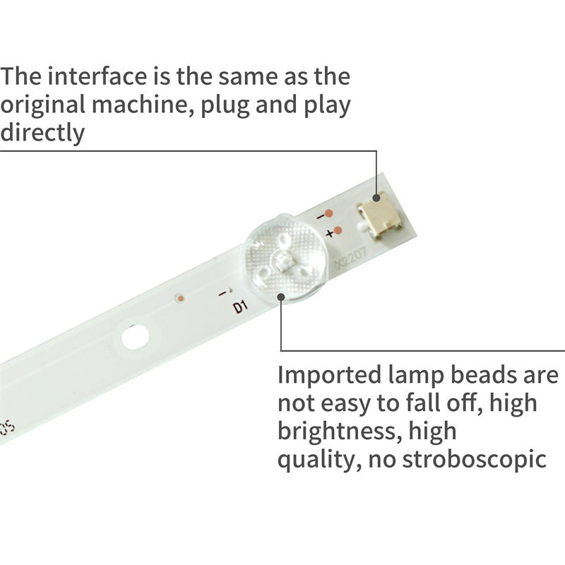 TV LED Backlight Strip IC-D-HWBJ40D660 E9Q949Q947APD8DB007BES05033 Panasonic TH-40DS490V TH-40D400H ES500B 40FS503B 40ESW504B 3piec