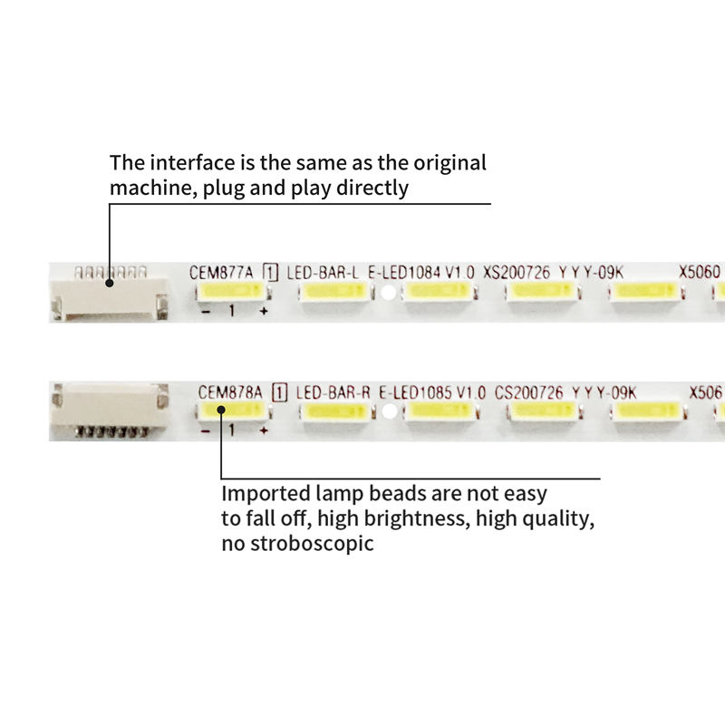 TV LED Backlight Strip LED-BAR_L/R CEM877A CEM878A for SHARP LC39LE440M 44LED 3V