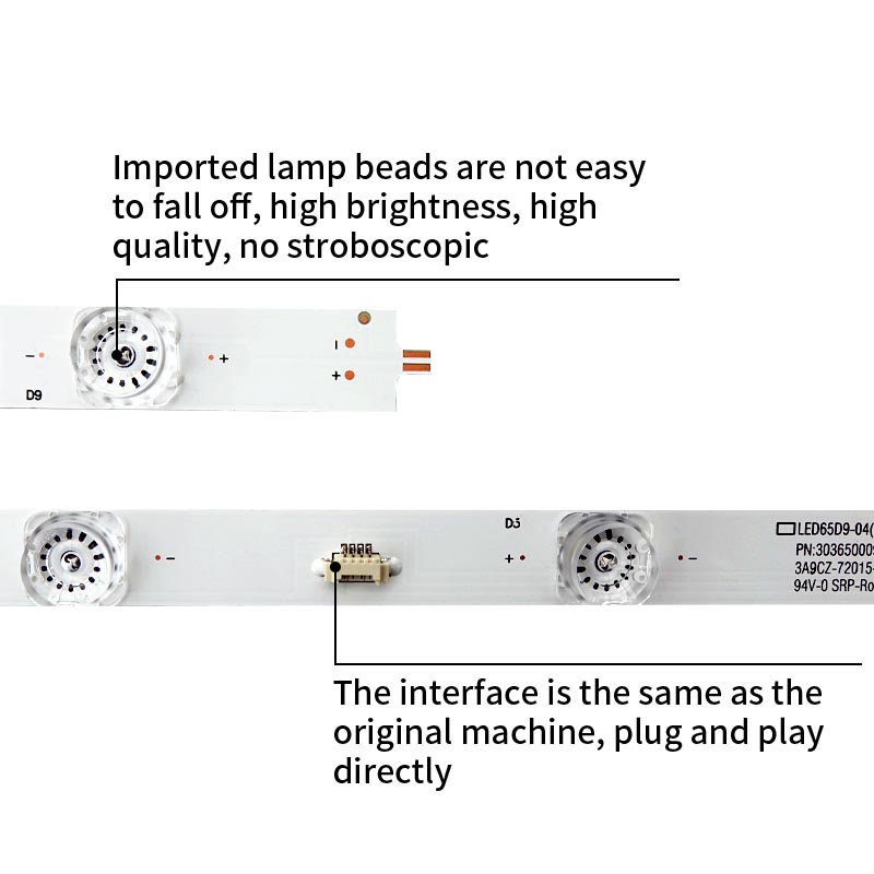 التلفزيون أدى قطاع الإضاءة الخلفية LED65D9-03 ( ج ) 04 ( ج ) 30365009215 هاير LS65AL88A71 14 + 2 مجموعات