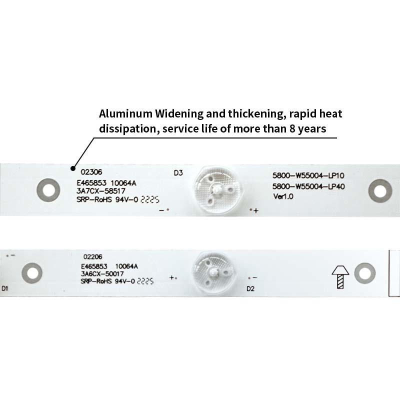 Retroiluminación LED de televisión 5800 - w55004 - RP10 5800 - w55004 - rp40, adecuado para skyworth 55v5 55v6 k55 k55j 6 + 6 juegos