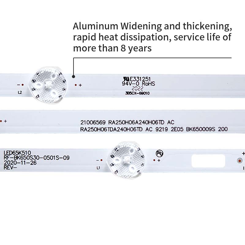 التلفزيون أدى الإضاءة الخلفية AK65 LED65K510 rf-bk650s30-0501s-09 كونكا B65U LED65P7 9 قطعة / مجموعة