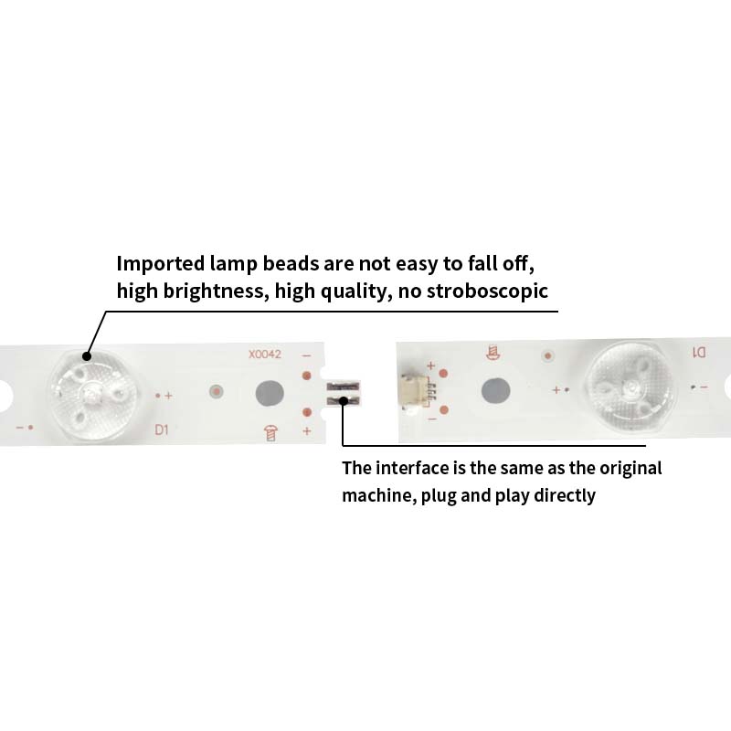 LED TV Backlight Strips CEJJ-LB500Z-12S1P-M2835-V CL-2K15-D2P5-500-D612-V1 for 6631/T3 6701/T3