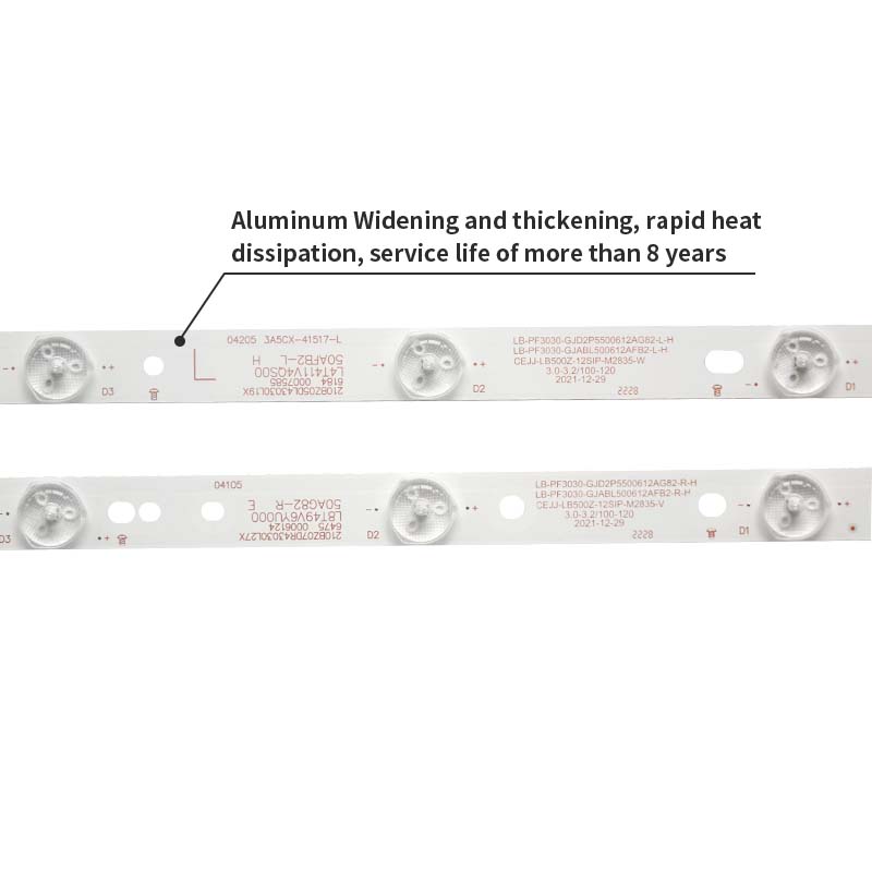 LED TV Backlight Strips CEJJ-LB500Z-12S1P-M2835-V CL-2K15-D2P5-500-D612-V1 for 6631/T3 6701/T3