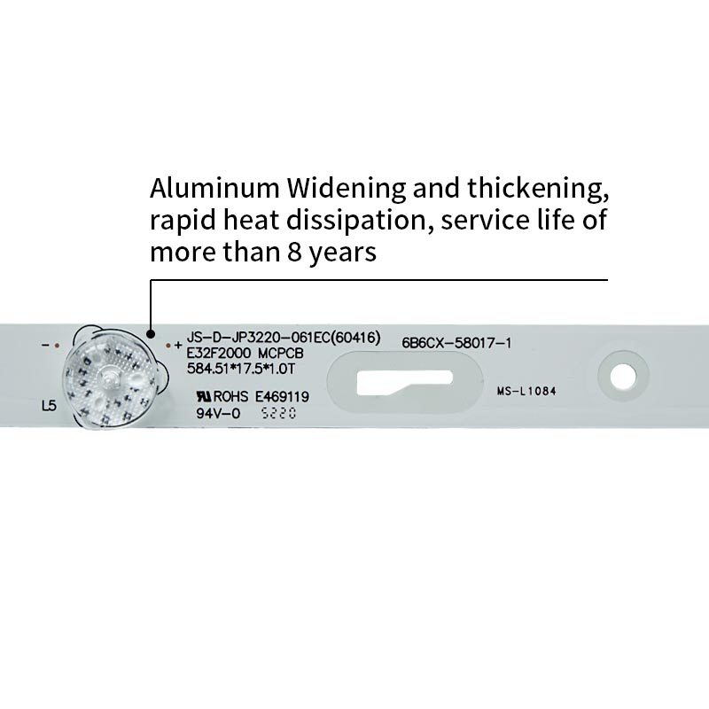 التلفزيون أدى الإضاءة الخلفية js-d-jp220-061e ( 60416 ) e32f2000 mcpcb ms-l1084 ، مناسبة ل rowa 32l33 2 قطعة /