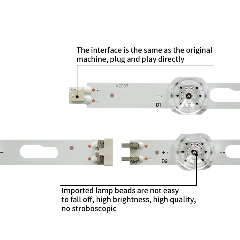 تلفزيون LED الإضاءة الخلفية lm41-00897a / 915a / 00898a / 916a سامسونج un75tu7000f ue75tu7100