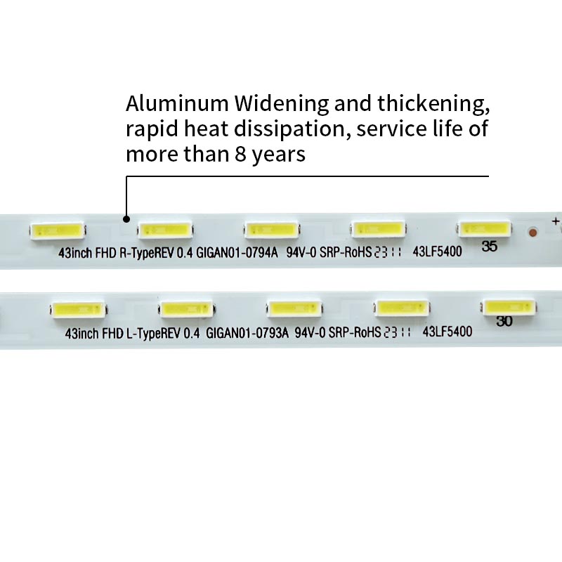 التلفزيون أدى الإضاءة الخلفية gigan01-0793a 43 بوصة FHD ل REV 0.4 MAK63207801 ، تنطبق على إل جي 43LF5900-C