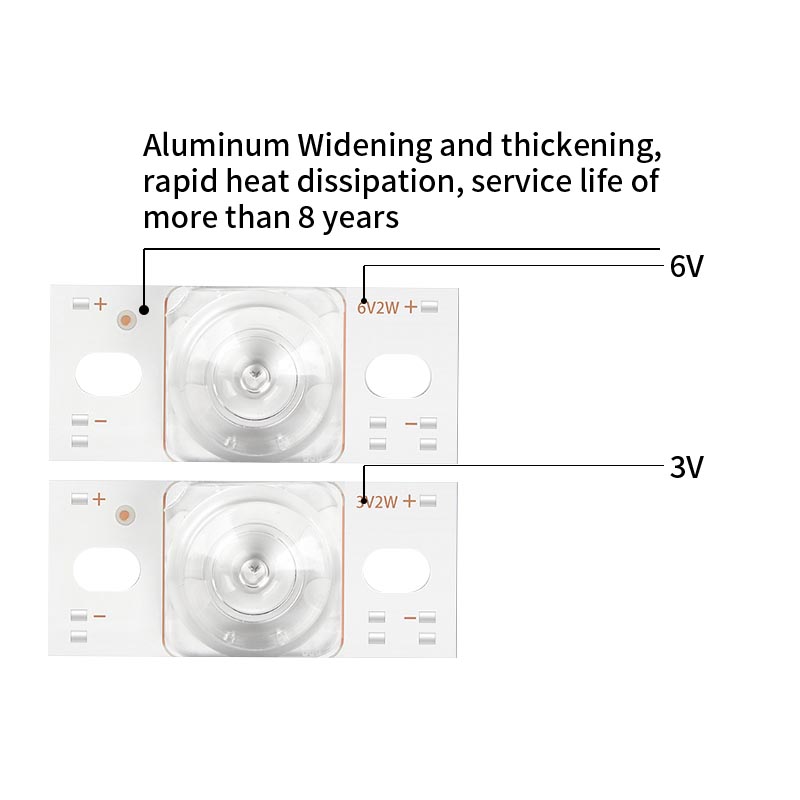 LED TV Backlight Strips Universal Concave Square Mirror 3/6V 40MM for TV Repairment Lamp Beads Assembly