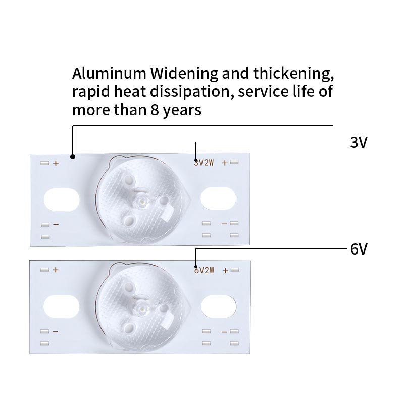 LED TV Backlight Strips Universal Convex Round Mirror 3/6V 40MM for TV Repairment Lamp Beads Assembly