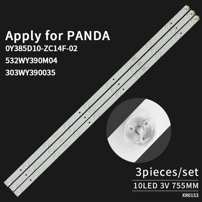 TV LED Backlight 0Y385D10-ZC14F-02 532WY390M04 303WY390035 Panda LE39D39 3 pcs/set