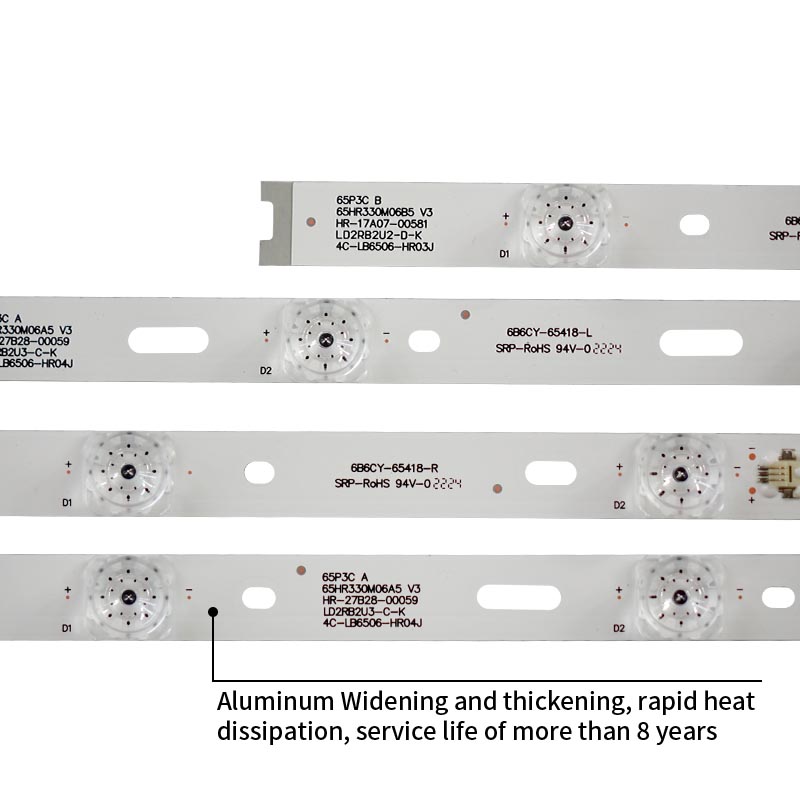 التلفزيون أدى الإضاءة الخلفية 4c-lb6506-hr01j ld2rb2u3-c-k hr-27b28-00059 65hr330m06a5 V3 65p3c ينطبق على تى سى