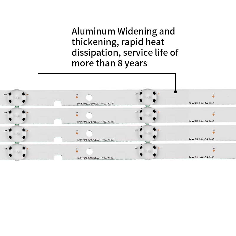 Retroiluminación LED de televisión svt470a53 - rev05 R / L 140227, adecuado para Toshiba 47l2400mv 47l5400vm 4 + 4 / set