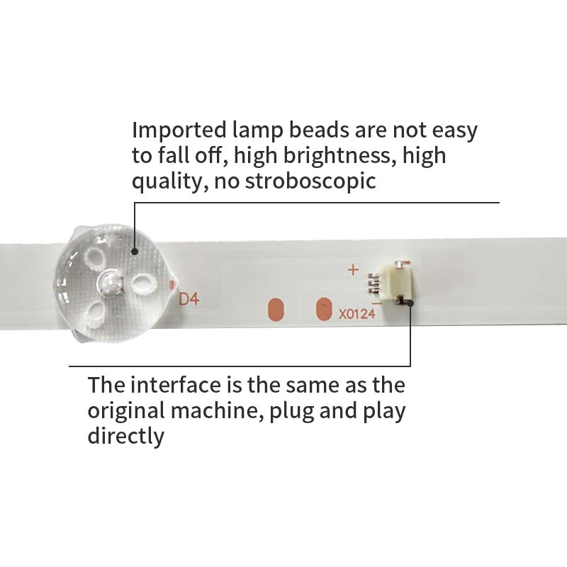 Retroiluminación LED de televisión dled50bk 4x9 0001 JL. D50091330 - 296as - M - V01 para pptv ptv - 50vu4 50c4