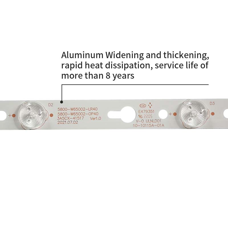 LED TV Backlight Strips 5800-W65002-LR40/0P40 5835-W65002-LR40/0P40 for 65E6000