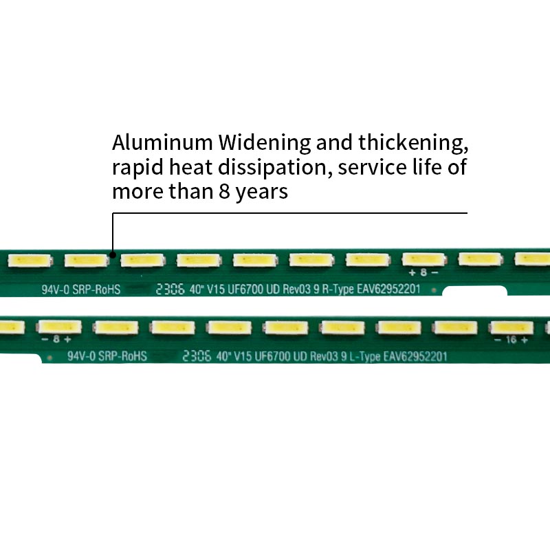 LED TV Backlight Strips 40 V15UF6700 UD Rev03 9 L-Type EAV62952201 for 40UF7707 40UF670V