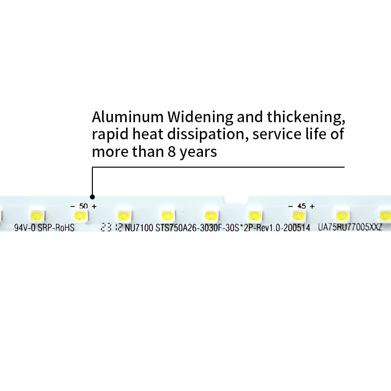 LED TV Backlight Strips STS750A26-3030F-30S*2P-Rev1.0-200514 BN96-46078A for UN75NU7100
