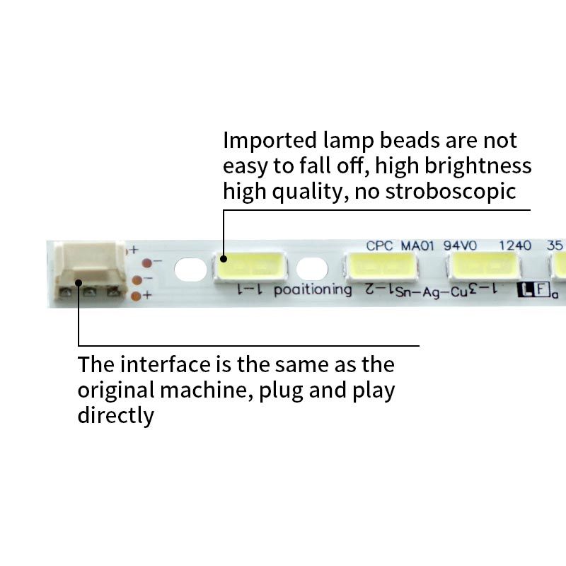 LED TV Backlight Strips Poaitioning Sn-Ag-Cu CPC MA01 JE600D3LB4N 025-0002-6086 130224-N5-0320 for LCD-60LX540A