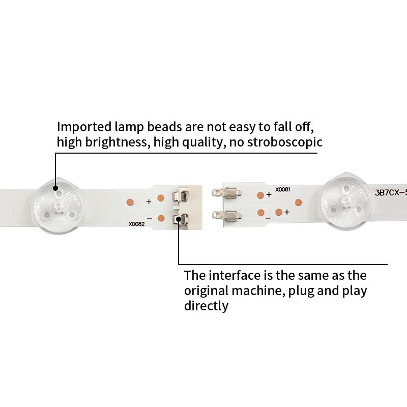 LED TV Backlight Strips 2014SVS58_MEGA_3228_R_7LED LM41-00091G DMGE-580SMB-R3 for UA58H5288AJ UA58J50SWAJXXZ