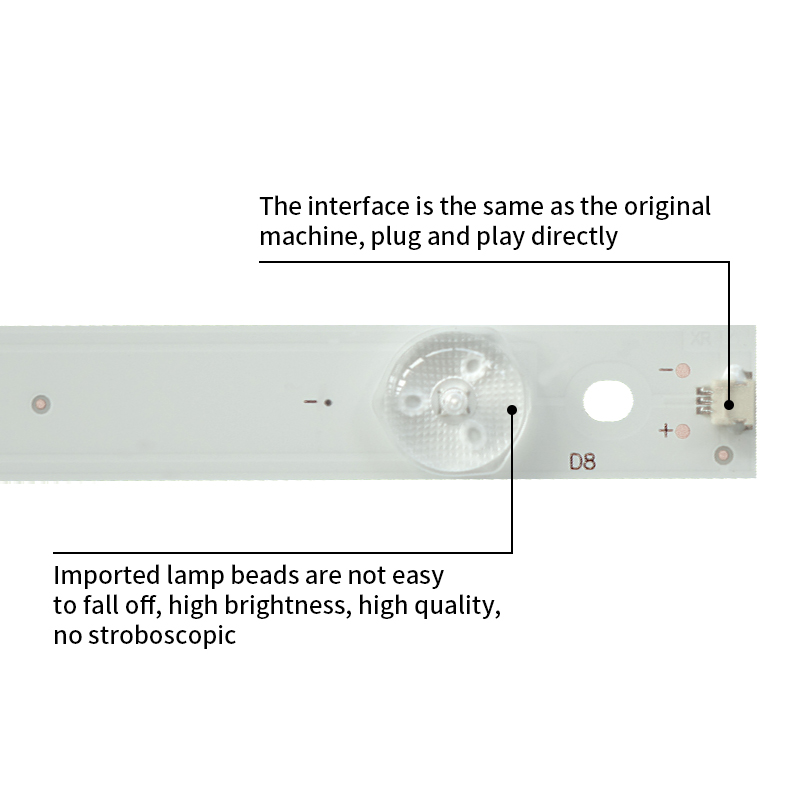 LED TV Backlight Strips SJ.HZ.D6500402-2835AS-F D650S01-4222-MZ1003 for AWX65166