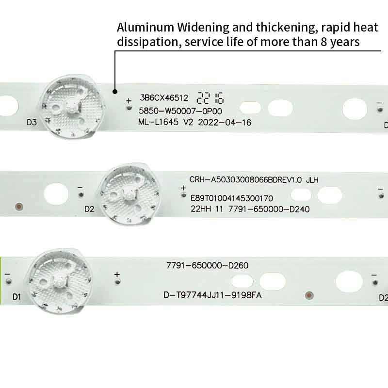 LED TV Backlight Strips 5850-W50007-0P00 CRH-A50303008066BDREV1.0 for 50M9 W50US 50M7S 50E388G