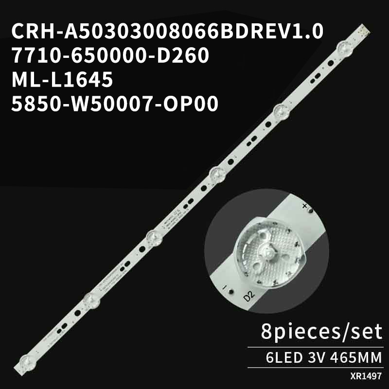 LED TV Backlight Strips 5850-W50007-0P00 CRH-A50303008066BDREV1.0 for 50M9 W50US 50M7S 50E388G