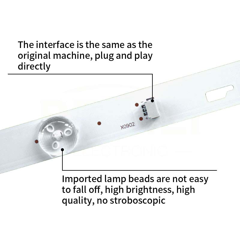 LED TV Backlight strips 43D2700 1.109.0000000150 4C-LB430T-HR1CK for 43A9000