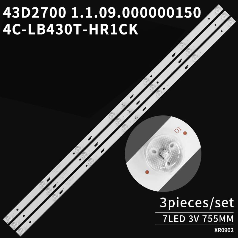 LED TV Backlight strips 43D2700 1.109.0000000150 4C-LB430T-HR1CK for 43A9000