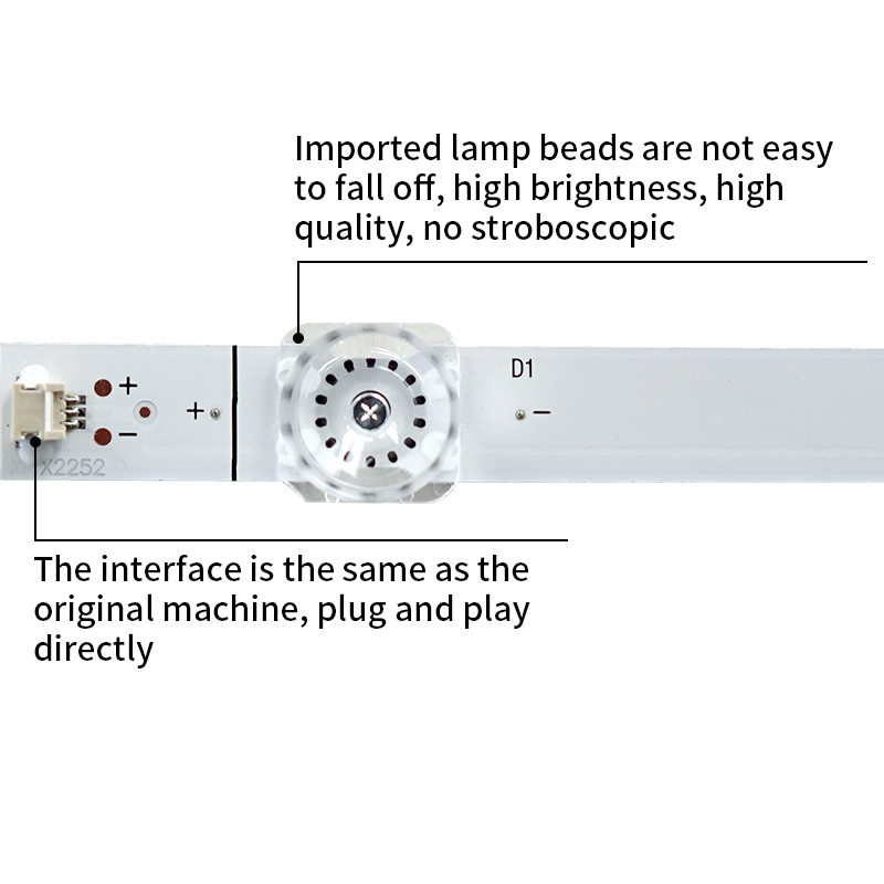 LED TV Backlight Strips JL.D75071330-003AS-M_V02 CRH-BK75S33030T1408870-REV1_5 for HZ75A65 HZ75E5A 75E3D