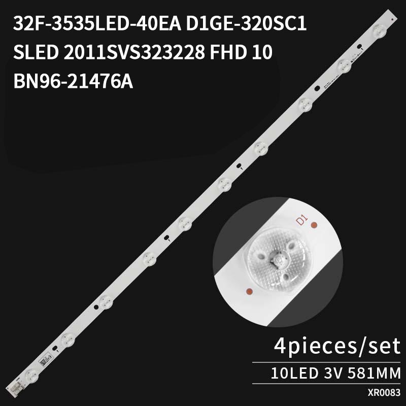 LED TV Backlight Strips D1GE-320SC1-R2 SLED 2011SVS32 3228 FHD 10 for UA32EH5080R