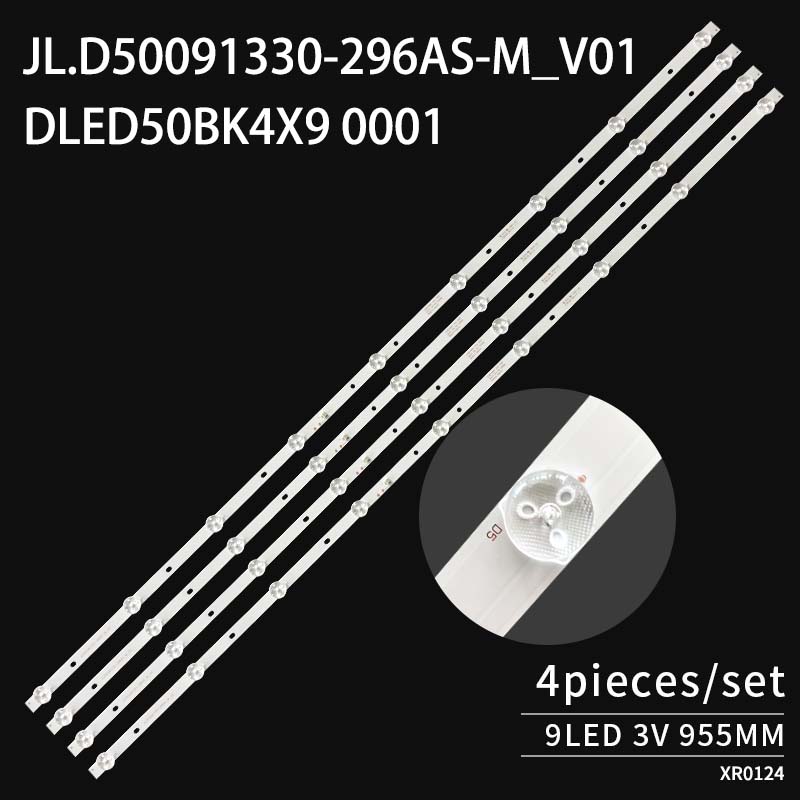 LED TV Backlight Strips DLED50BK 4X9 0001 JL.D50091330-296AS-M-V01 for PTV-50VU4 50C4