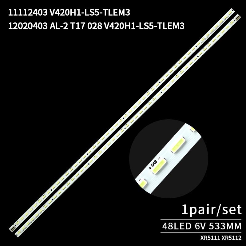 LED TV Backlight Strips V420H1-LS5-TLEM3 V420H1-LS5-TREM3 for 42E550D