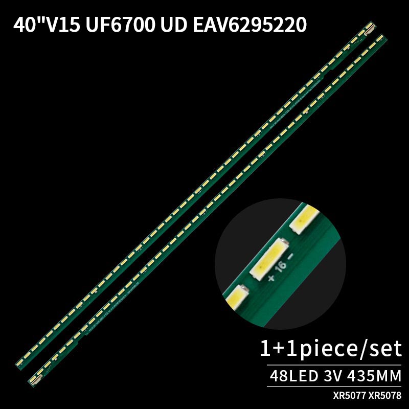 LED TV Backlight Strips 40 V15UF6700 UD Rev03 9 L-Type EAV62952201 for 40UF7707 40UF670V